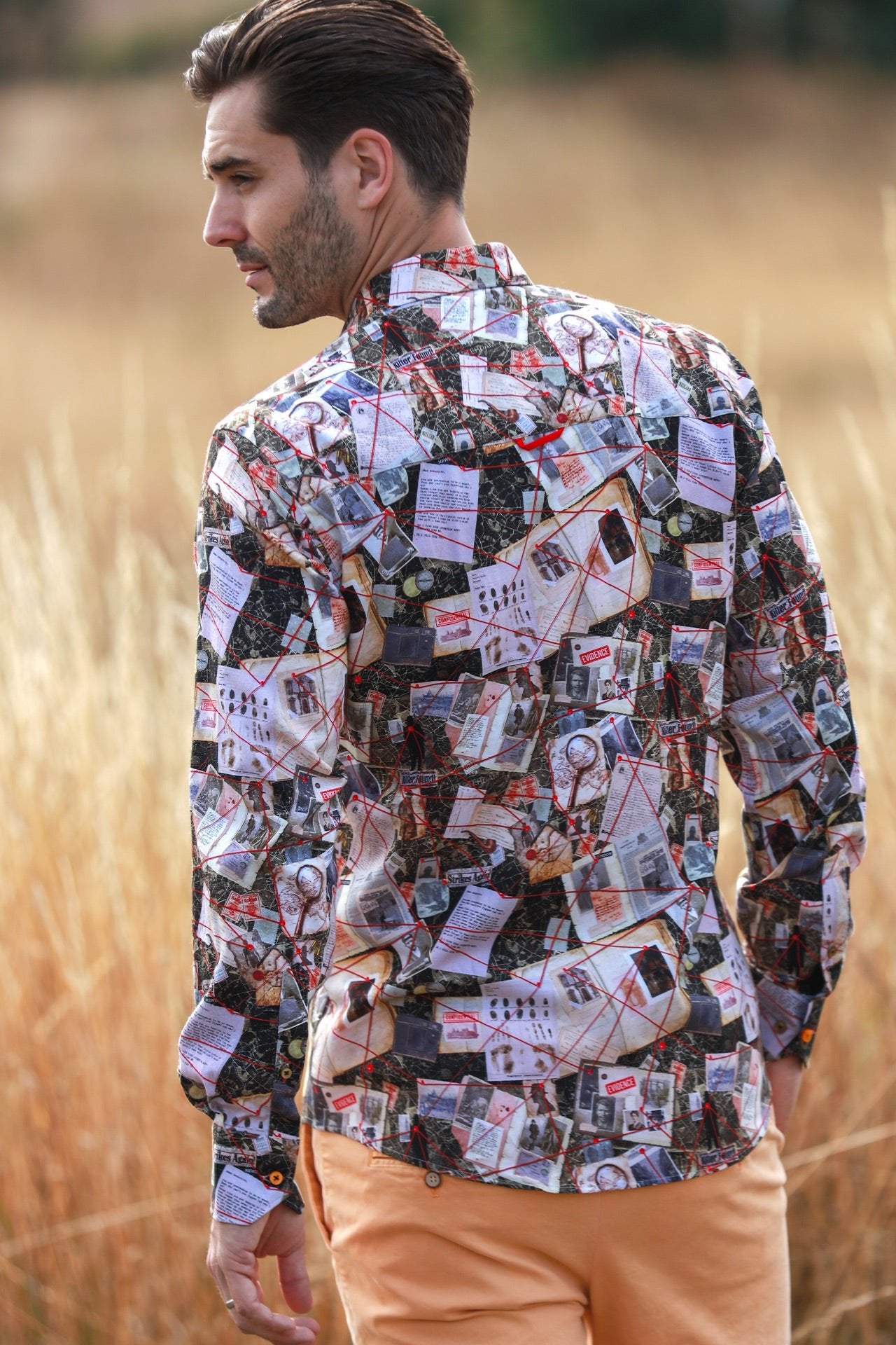 THE DETECTIVE PRINT SHIRT - Claudio Lugli Shirts