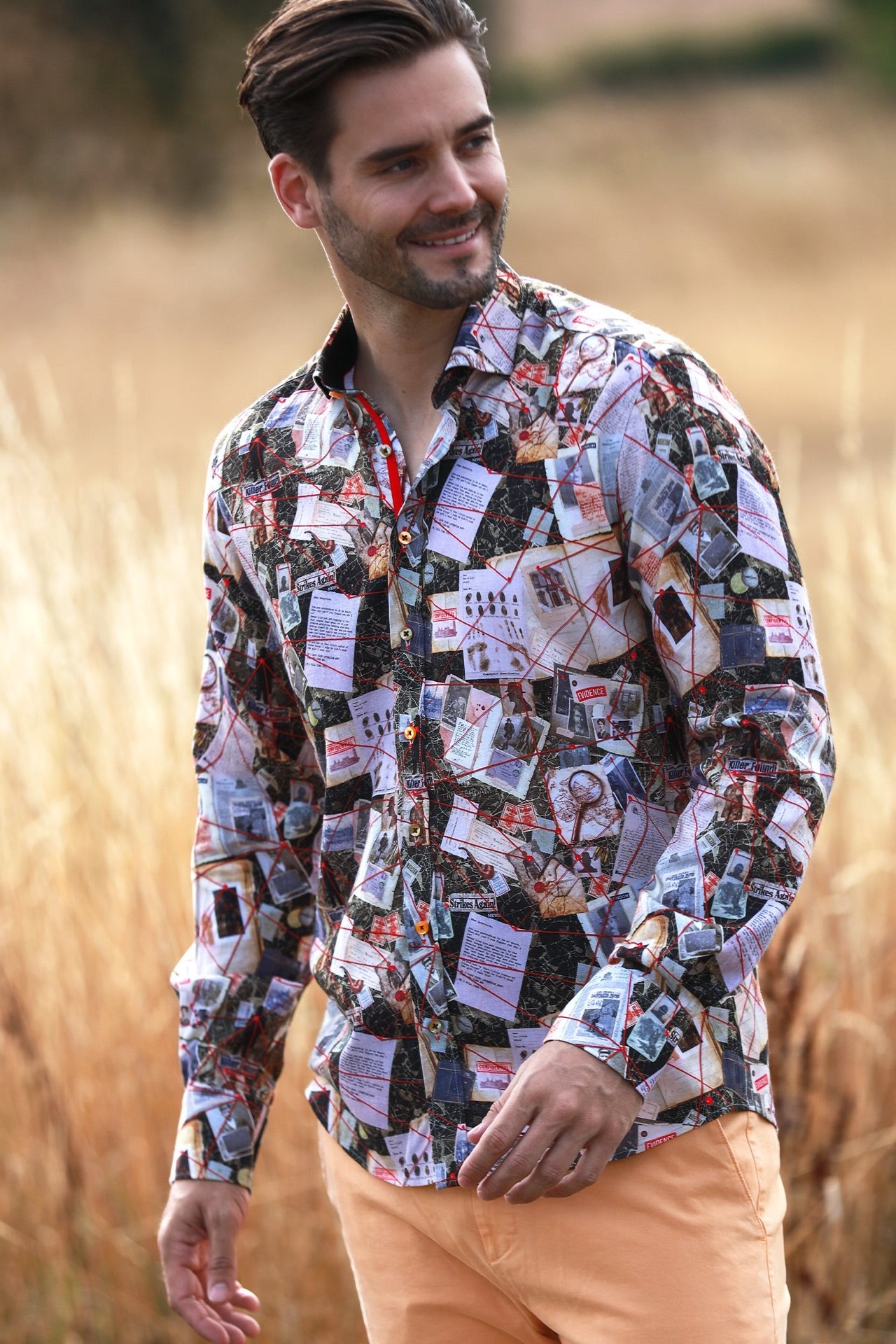 THE DETECTIVE PRINT SHIRT - Claudio Lugli Shirts