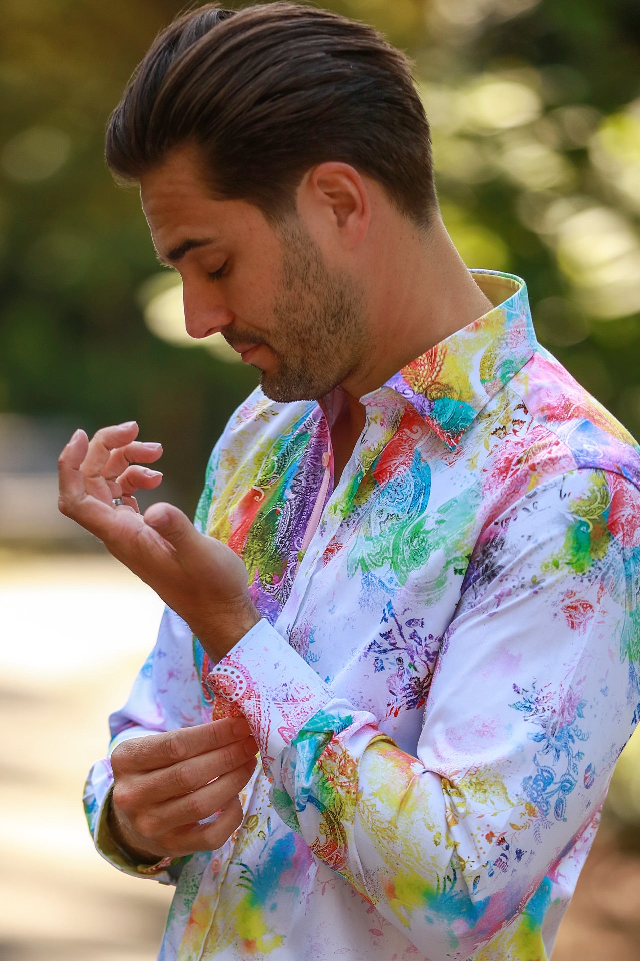 THE EDEN DRIFT PRINT SHIRT - Claudio Lugli Shirts