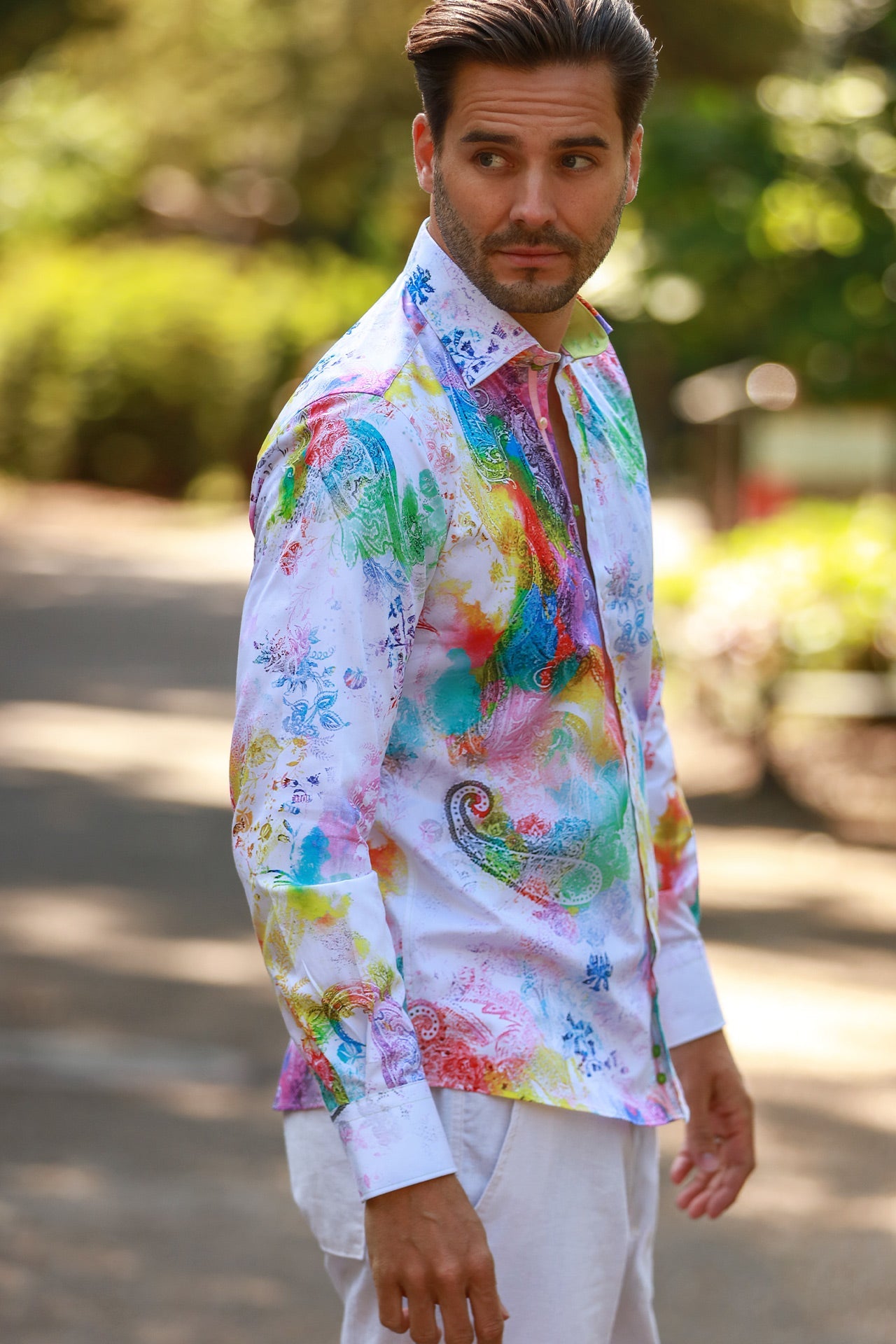 THE EDEN DRIFT PRINT SHIRT - Claudio Lugli Shirts