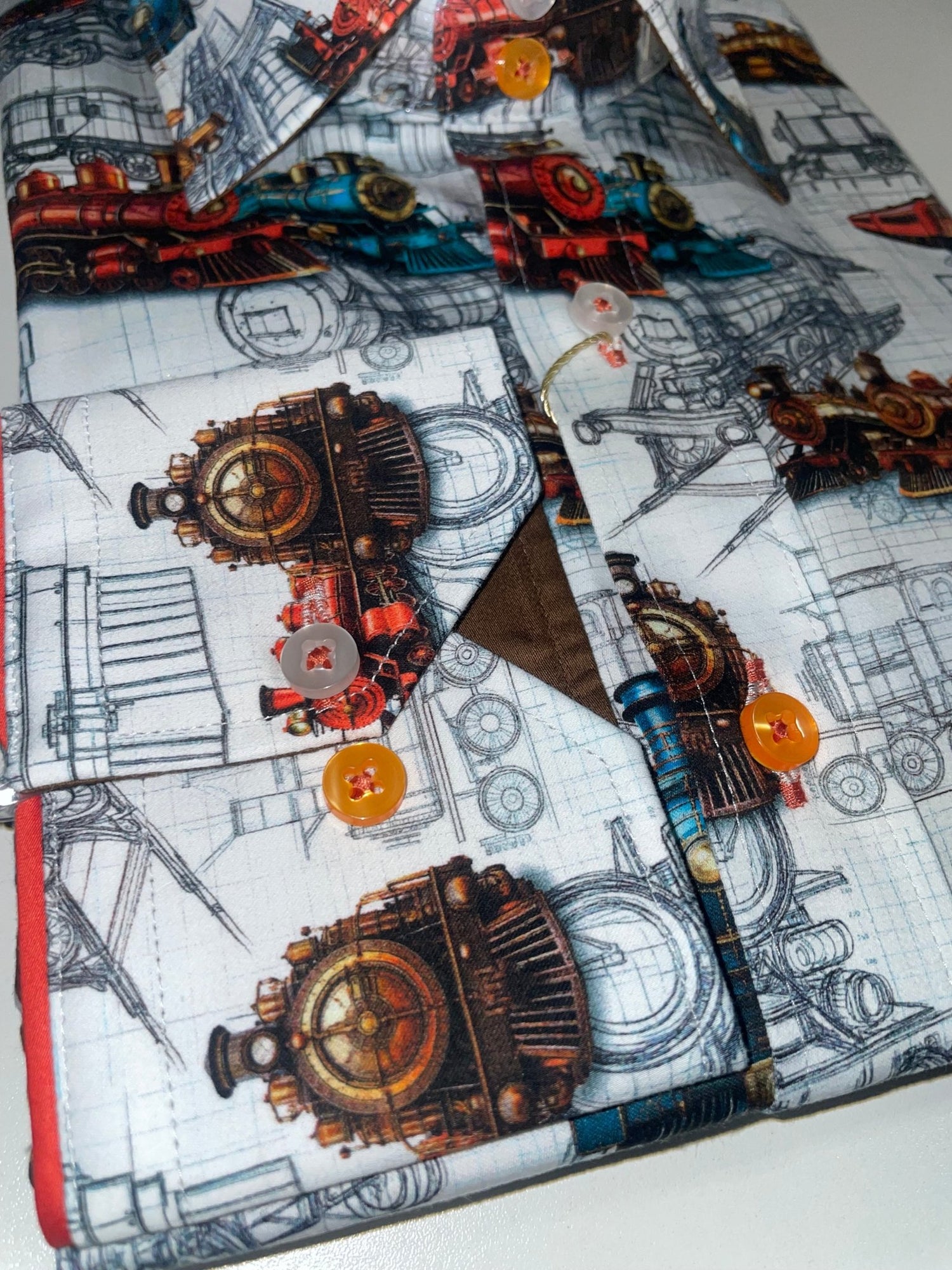 The Locomotive Blueprint Shirt - Claudio Lugli Shirts