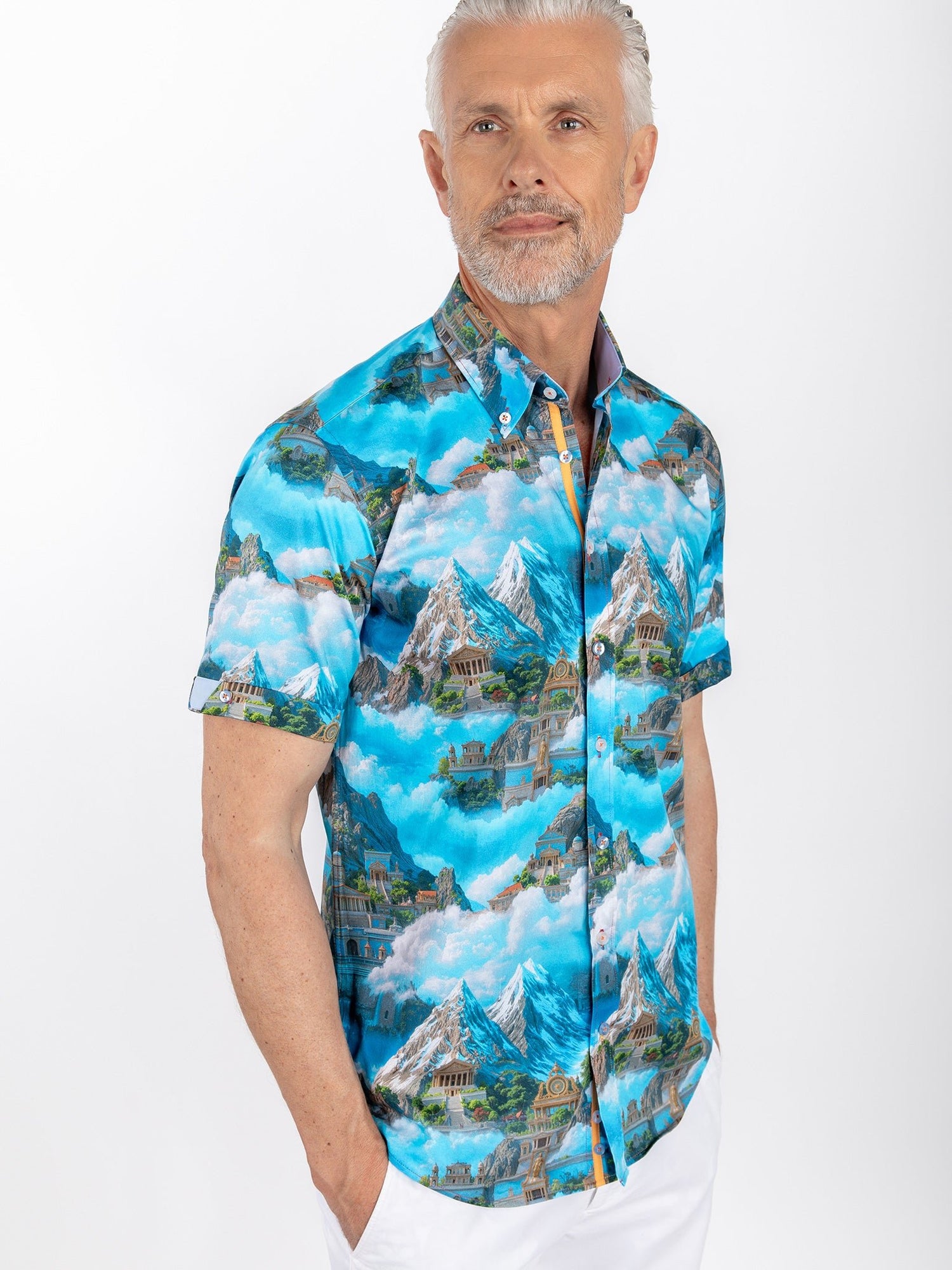 THE LOST KINGDOM SHORT SLEEVE PRINT SHIRT - Claudio Lugli Shirts
