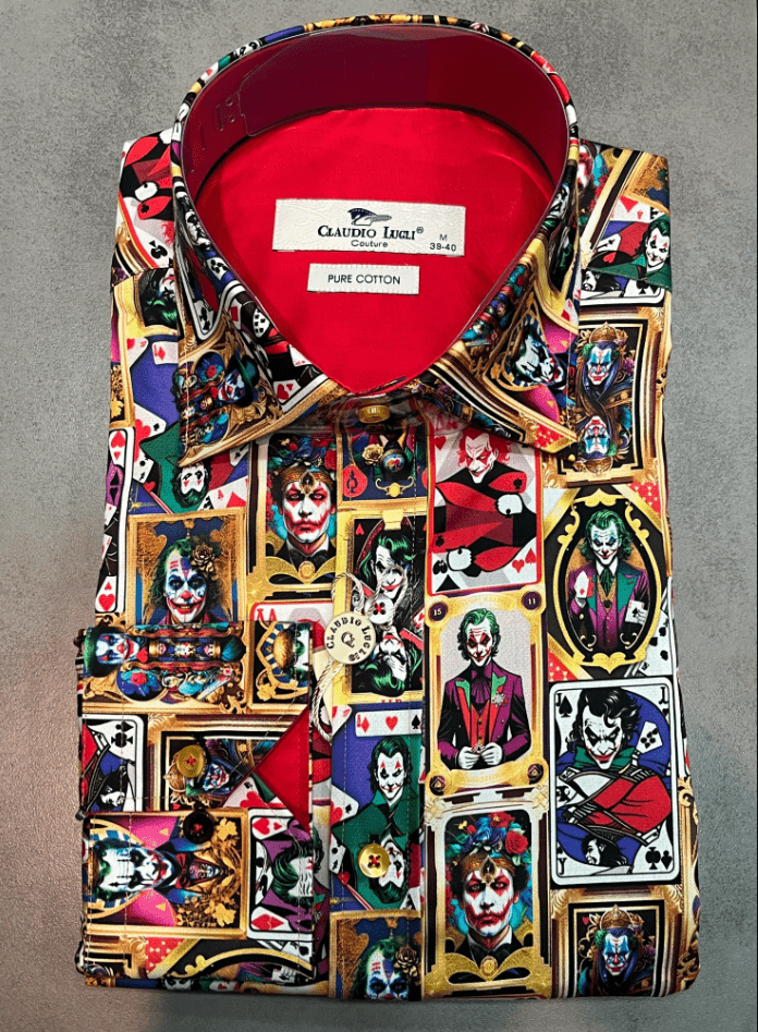 THE SUPERVILLAIN PRINT SHIRT – Premium Men's Patterned Shirt by Claudio Lugli | Bold Design, Tailored Fit, Best Printed Shirts
