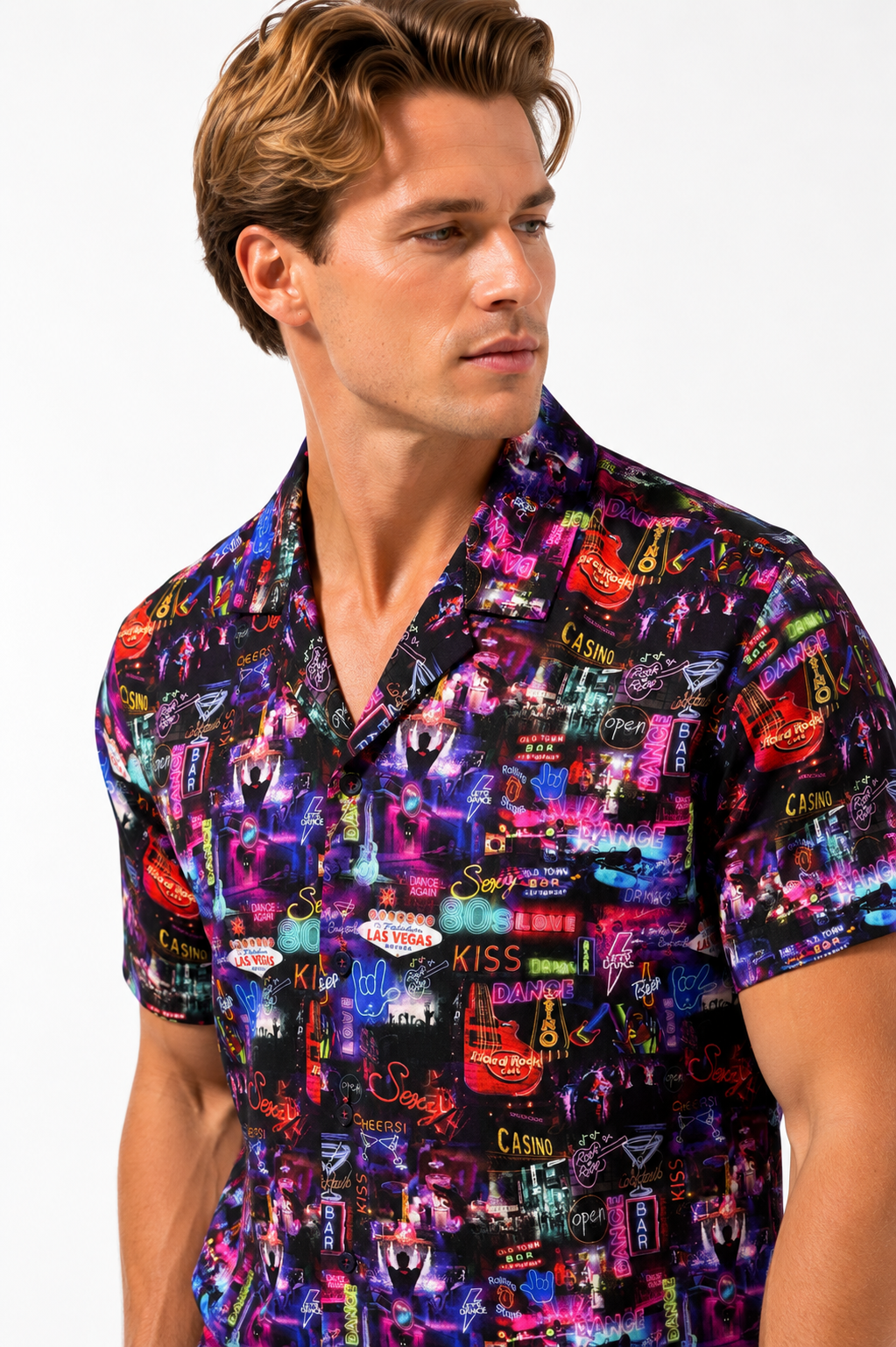 THE VEGAS NIGHTS HAWAIIAN SHIRT - Claudio Lugli Shirts