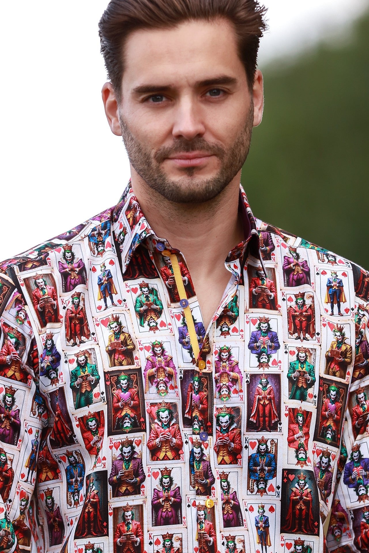 THE VILLAIN’S DECK PRINT SHIRT – Premium Men's Patterned Shirt by Claudio Lugli | Bold Design, Tailored Fit, Best Printed Shirts