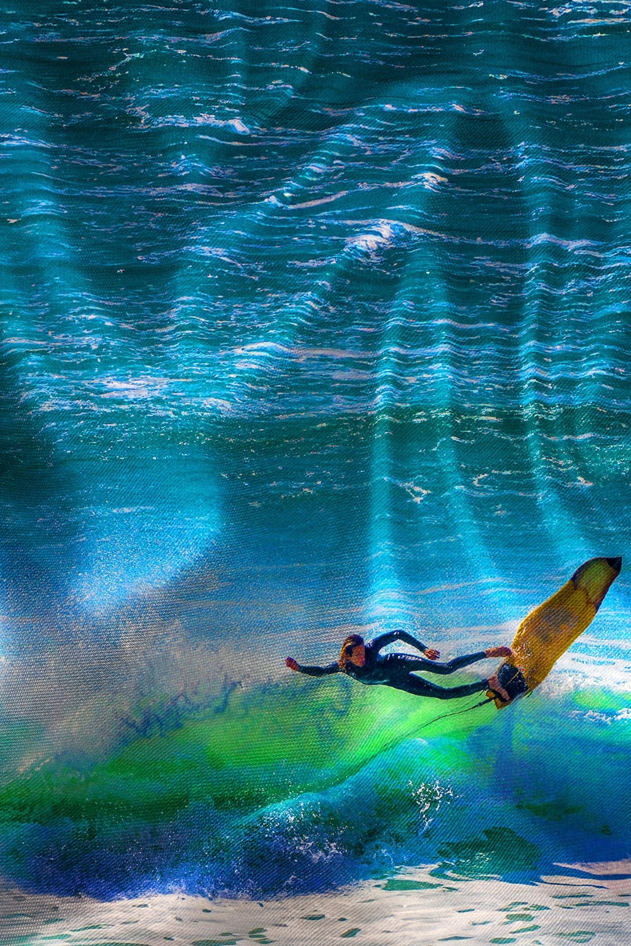 THE WAVE RIDER SURFING PLACEMENT PRINT SHIRT – Premium Men's Patterned Shirt by Claudio Lugli | Bold Design, Tailored Fit, Best Printed Shirts