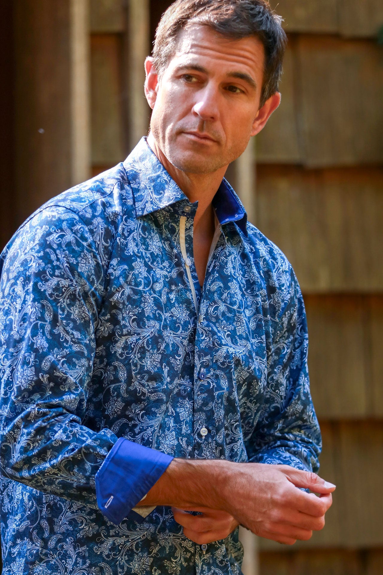 TIE DYE PAISLEY ELEGANCE PRINT SHIRT – Premium Men's Patterned Shirt by Claudio Lugli | Bold Design, Tailored Fit, Best Printed Shirts