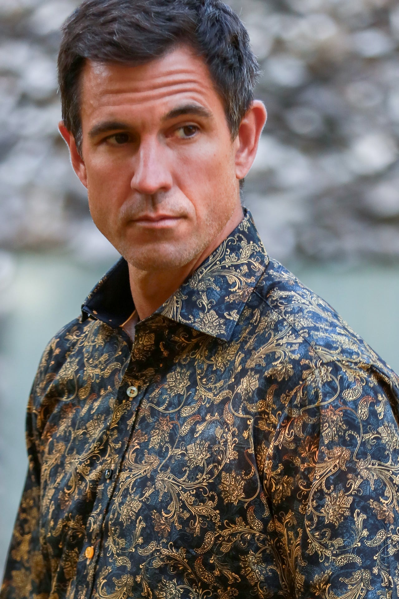 TIE DYE PAISLEY ELEGANCE PRINT SHIRT – Premium Men's Patterned Shirt by Claudio Lugli | Bold Design, Tailored Fit, Best Printed Shirts