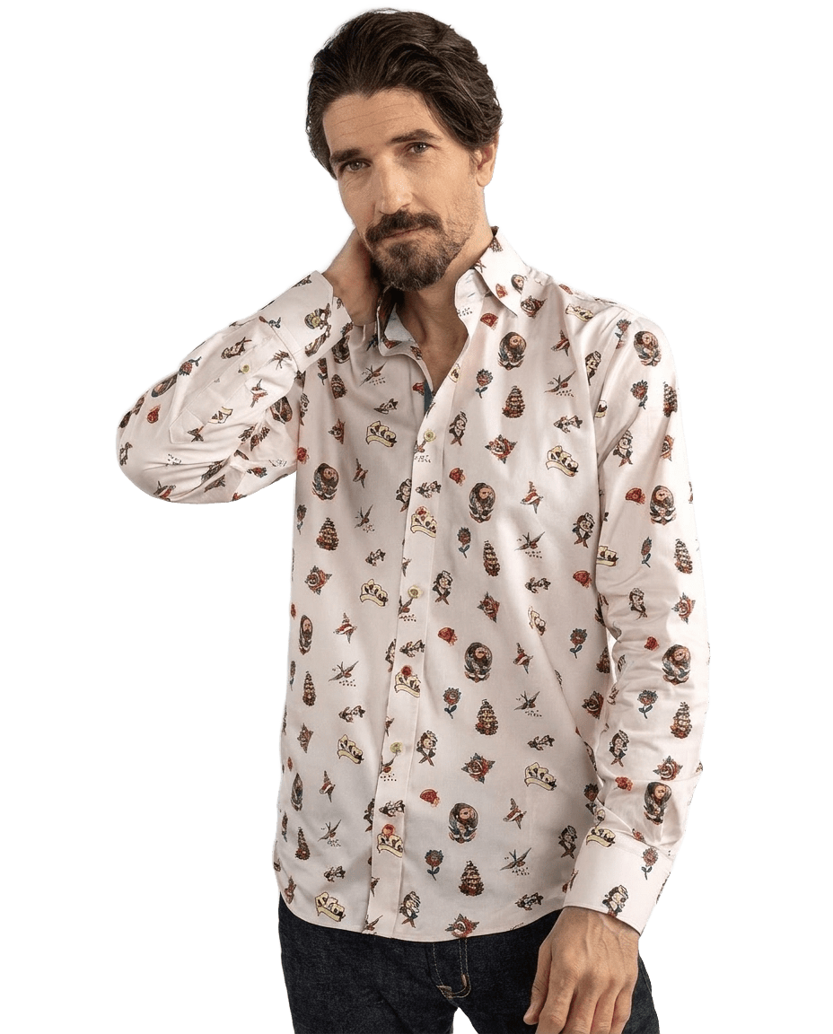 Traditional Tattoo Art Print Shirt - Claudio Lugli Shirts