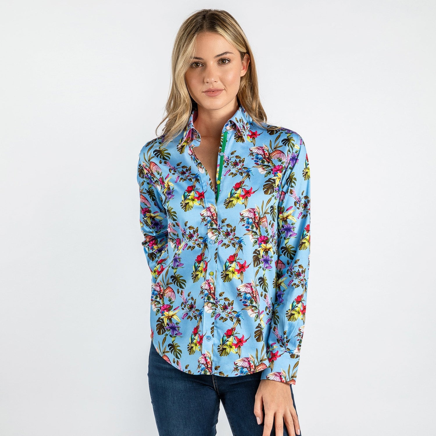 TROPICAL WOMENS PRINT SHIRT - Premium Men's Patterned Shirt by Claudio Lugli | Bold Design, Tailored Fit, Best Printed Shirts