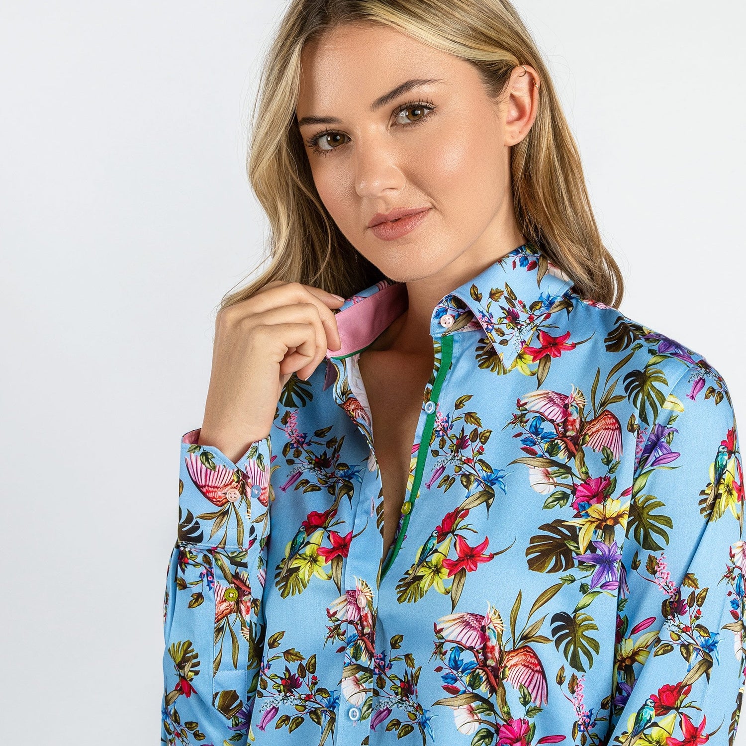 TROPICAL WOMENS PRINT SHIRT - Premium Men's Patterned Shirt by Claudio Lugli | Bold Design, Tailored Fit, Best Printed Shirts