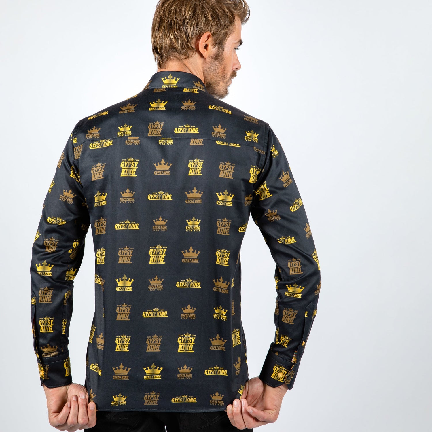 TYSON FURY: OFFICIAL TEAM FURY PRINT SHIRT - Premium Men's Patterned Shirt by Claudio Lugli | Bold Design, Tailored Fit, Best Printed Shirts