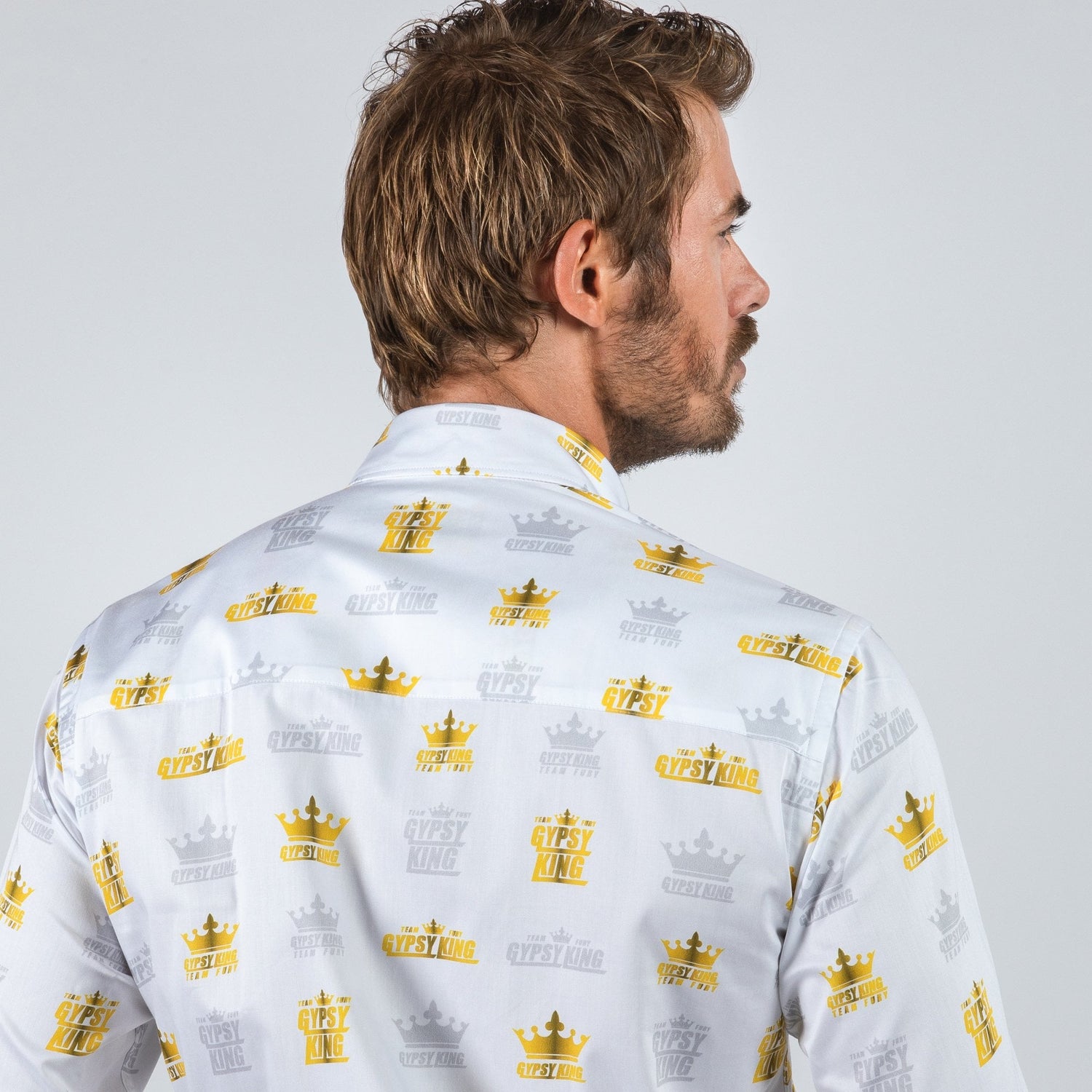 TYSON FURY: OFFICIAL TEAM FURY PRINT SHIRT - Premium Men's Patterned Shirt by Claudio Lugli | Bold Design, Tailored Fit, Best Printed Shirts