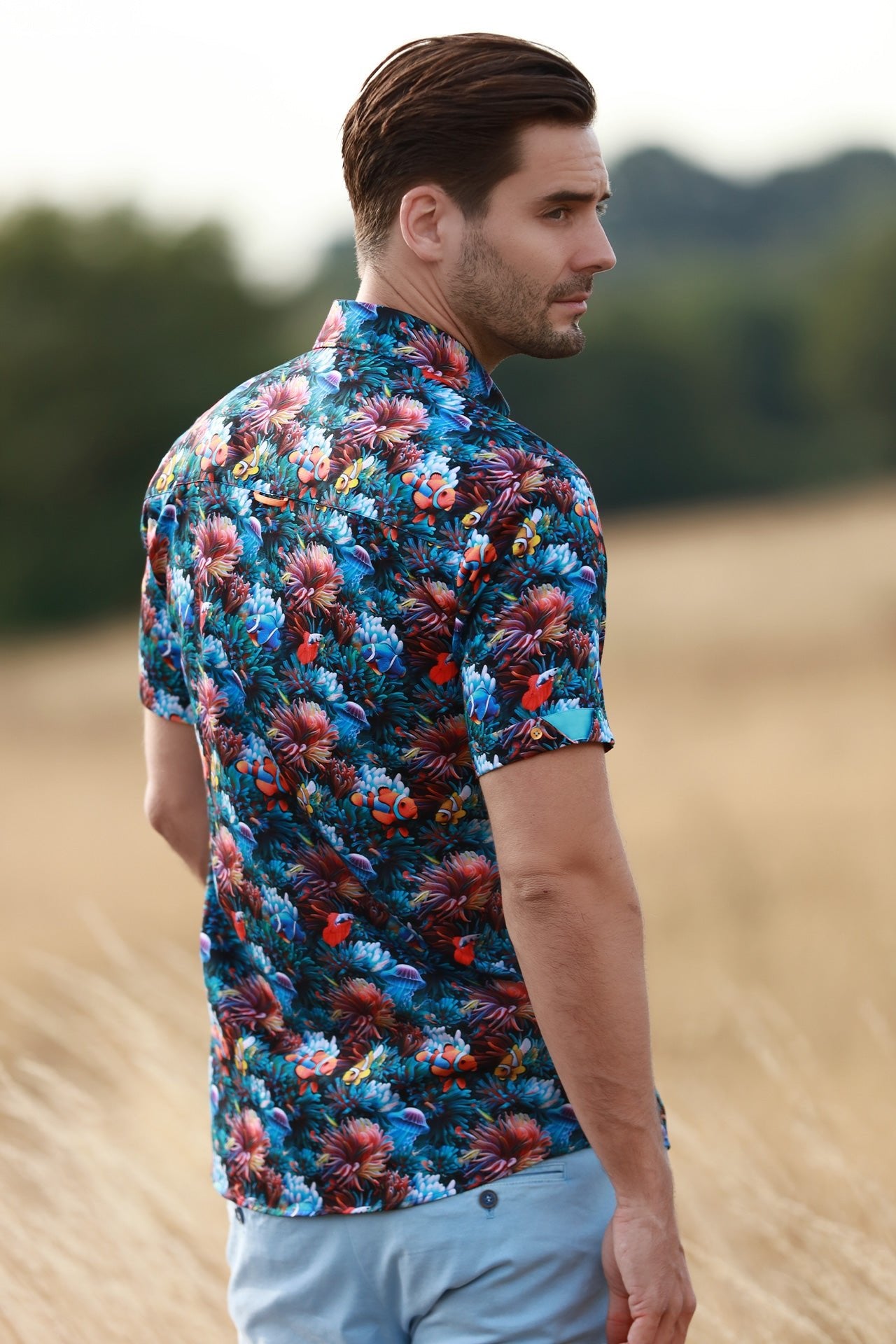 UNDER THE OCEAN SHORT SLEEVE SHIRT - Claudio Lugli Shirts