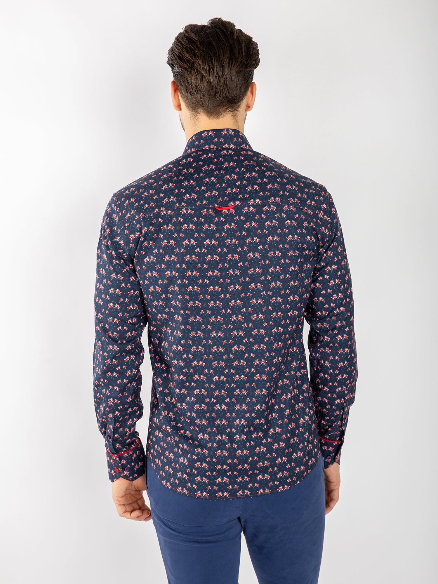 UNION JACK FLAG PARADE TENCEL SHIRT - Claudio Lugli Shirts
