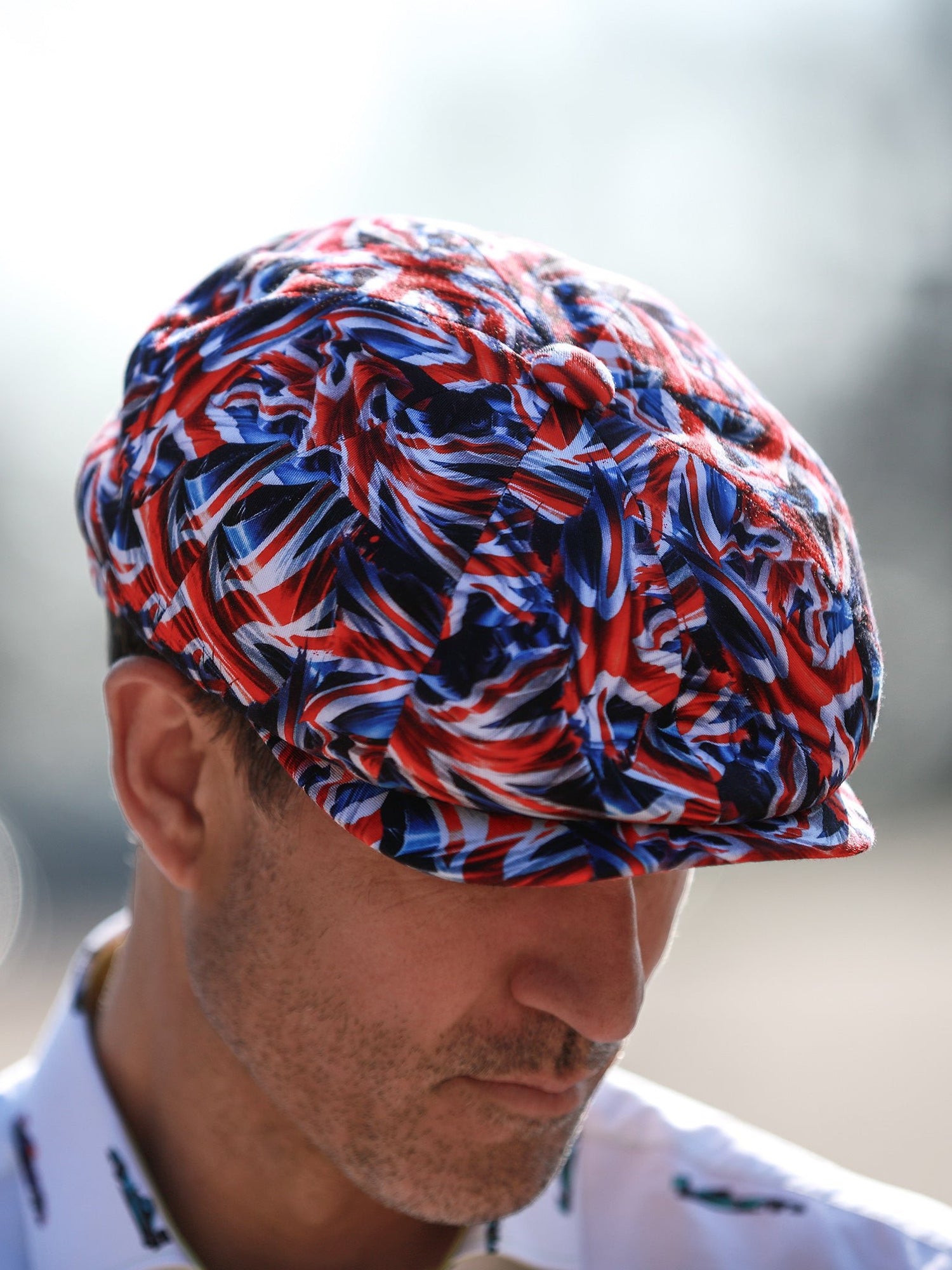 Union Jack Printed BUTTON - TOP Cap - Claudio Lugli Shirts