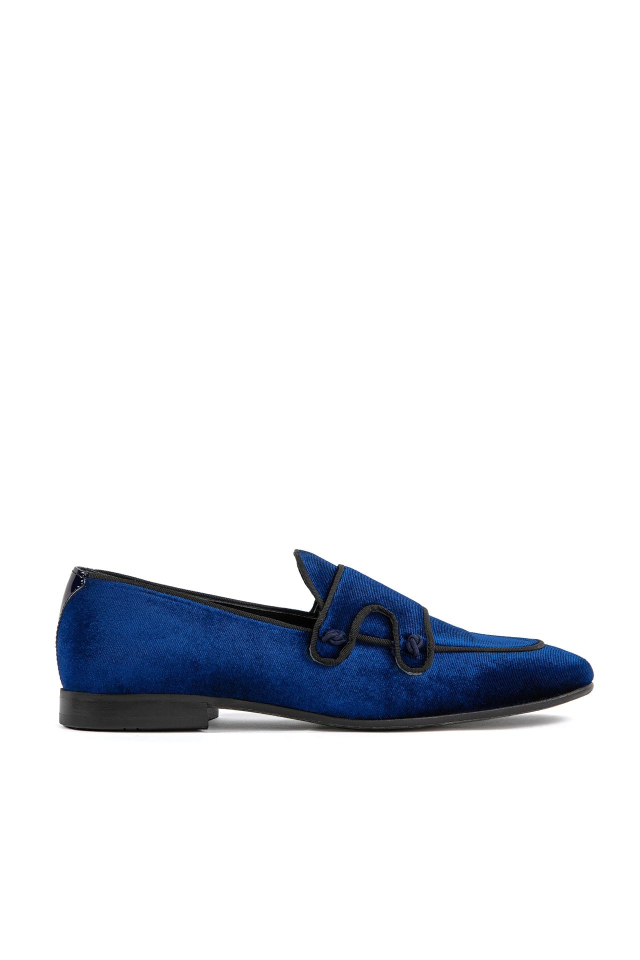 VELVET DOUBLE MONK SLIP ON SHOE - Main Image