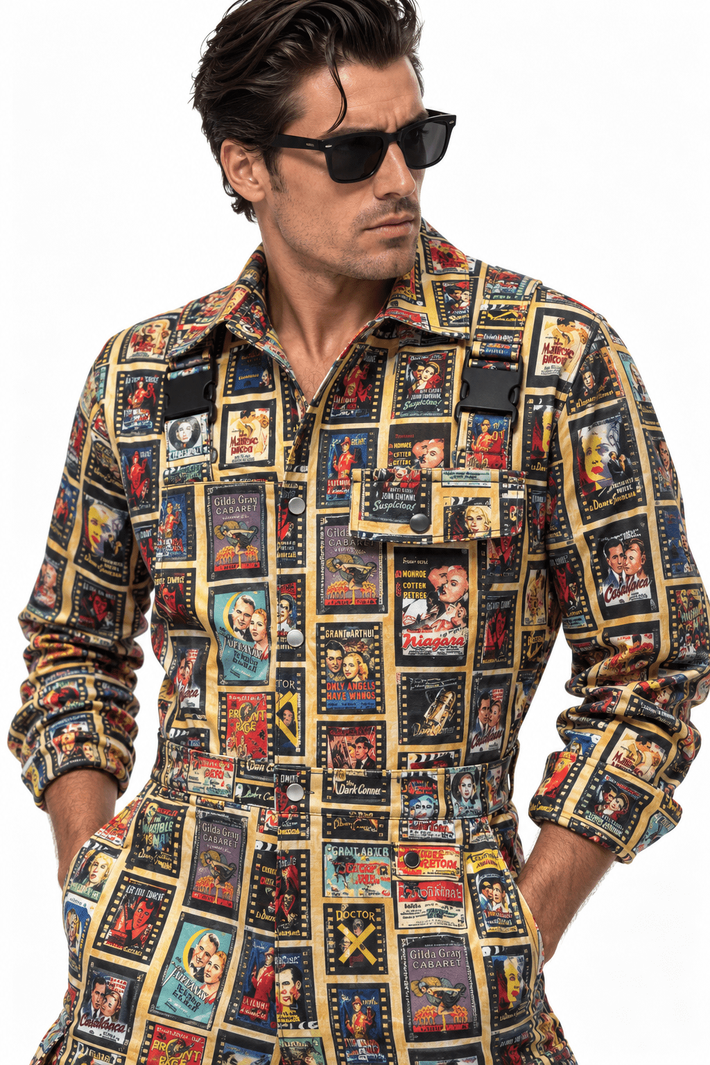 Vintage Film Poster Jumpsuit - Claudio Lugli Shirts