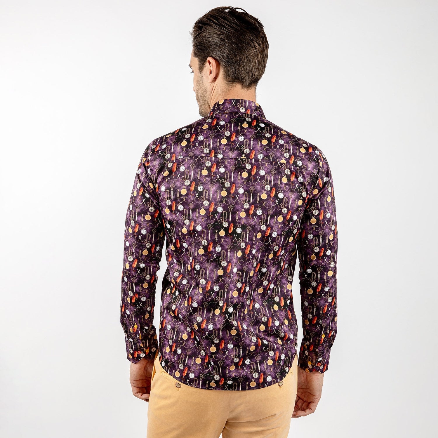 VINTAGE TOOLS OF THE TRADE PRINT SHIRT - Premium Men's Patterned Shirt by Claudio Lugli | Bold Design, Tailored Fit, Best Printed Shirts