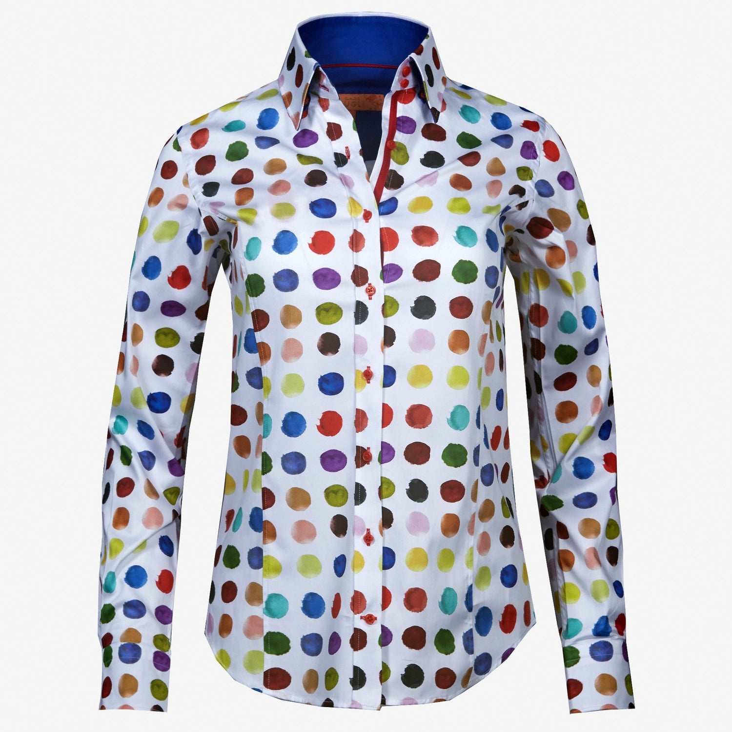 WATERCOLOUR PAINT SPLASH WOMENS SHIRT - Premium Men's Patterned Shirt by Claudio Lugli | Bold Design, Tailored Fit, Best Printed Shirts