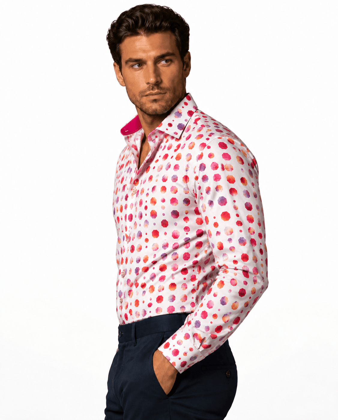 Watercolour Polka Dot Shirt - Claudio Lugli Shirts