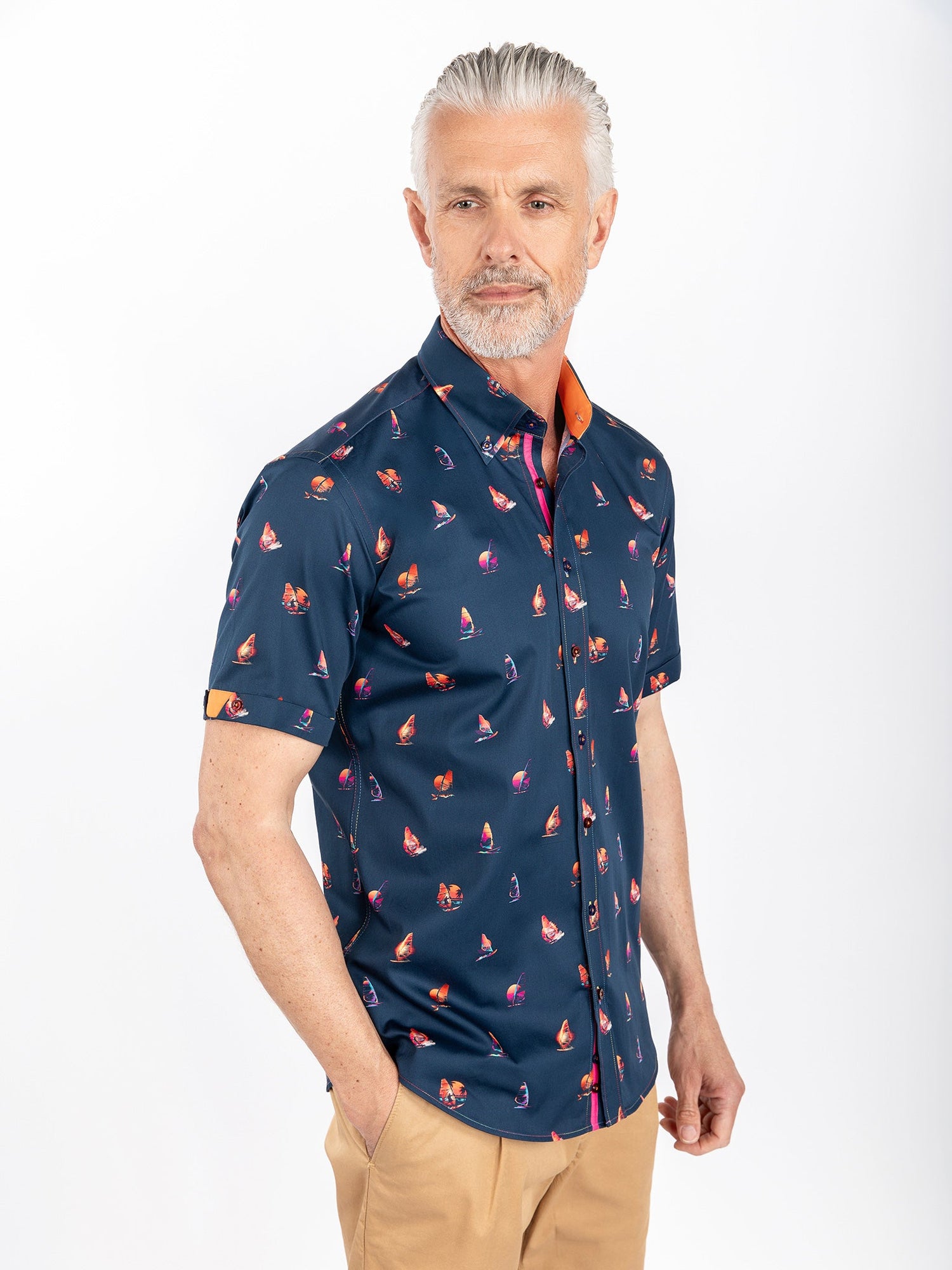 WINDSURF PRINTED SHORT SLEEVE - Claudio Lugli Shirts