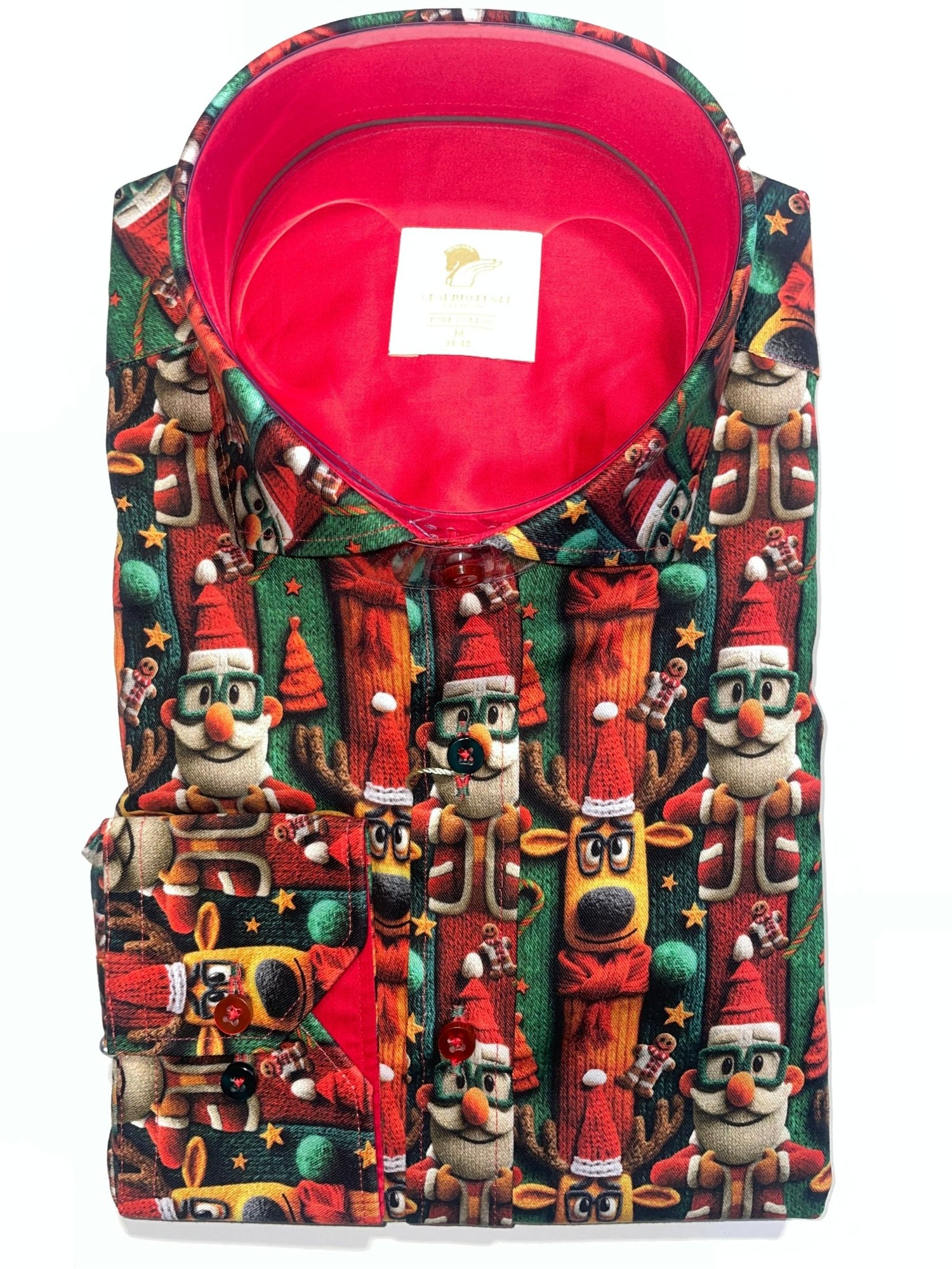 WOOLLY WONDERLAND PRINT SHIRT - Claudio Lugli Shirts