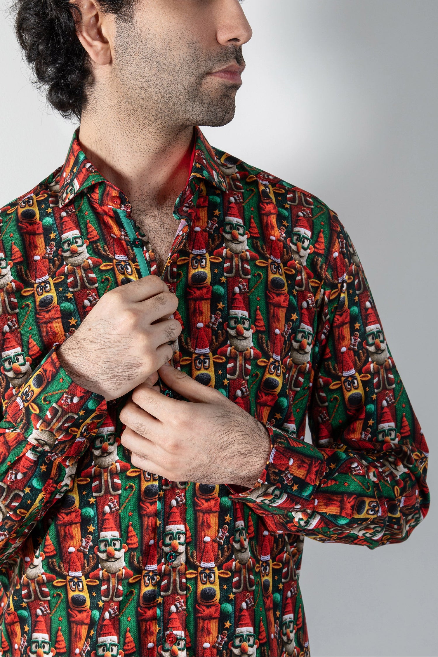 WOOLLY WONDERLAND PRINT SHIRT - Claudio Lugli Shirts