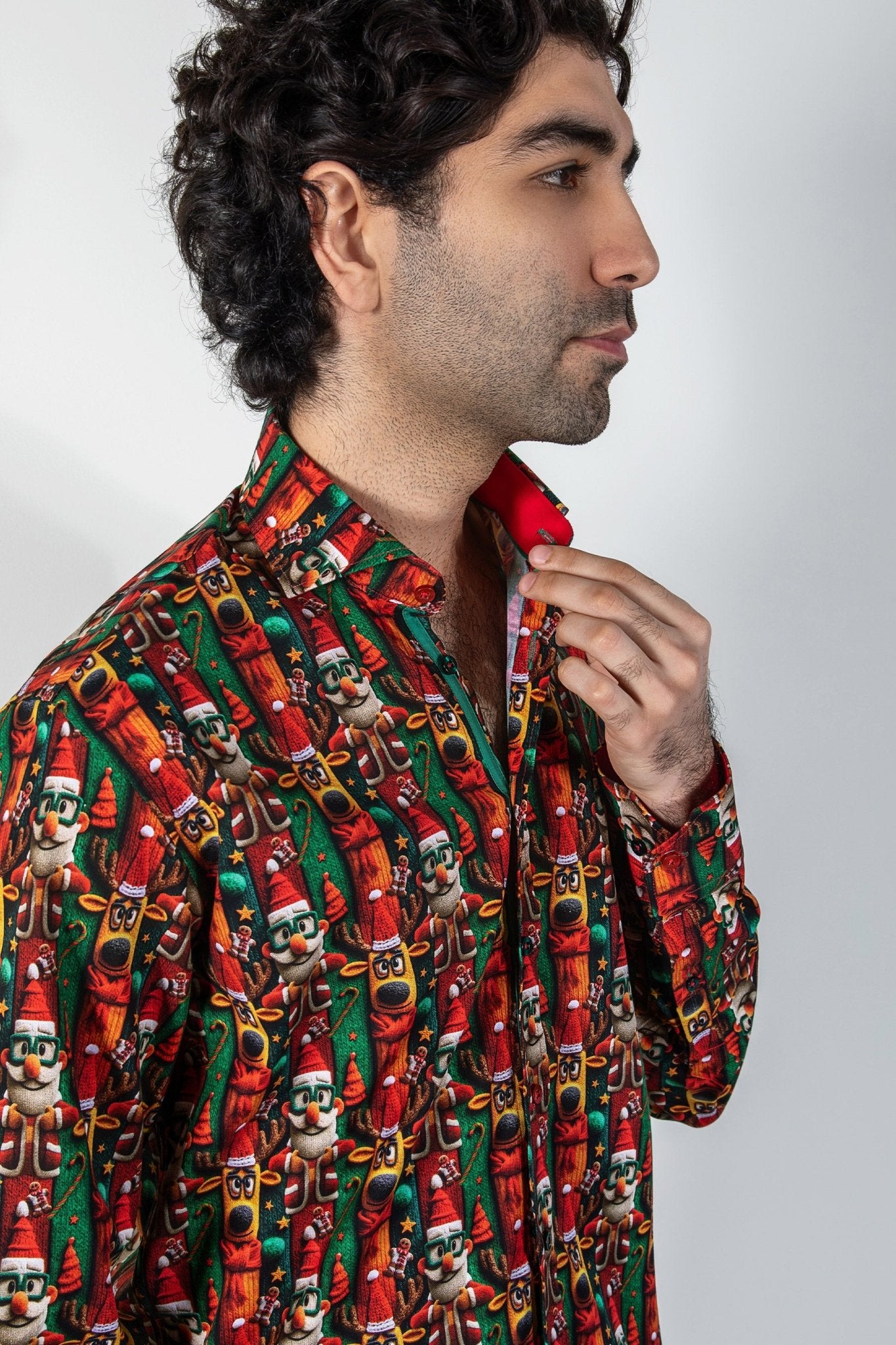 WOOLLY WONDERLAND PRINT SHIRT - Claudio Lugli Shirts