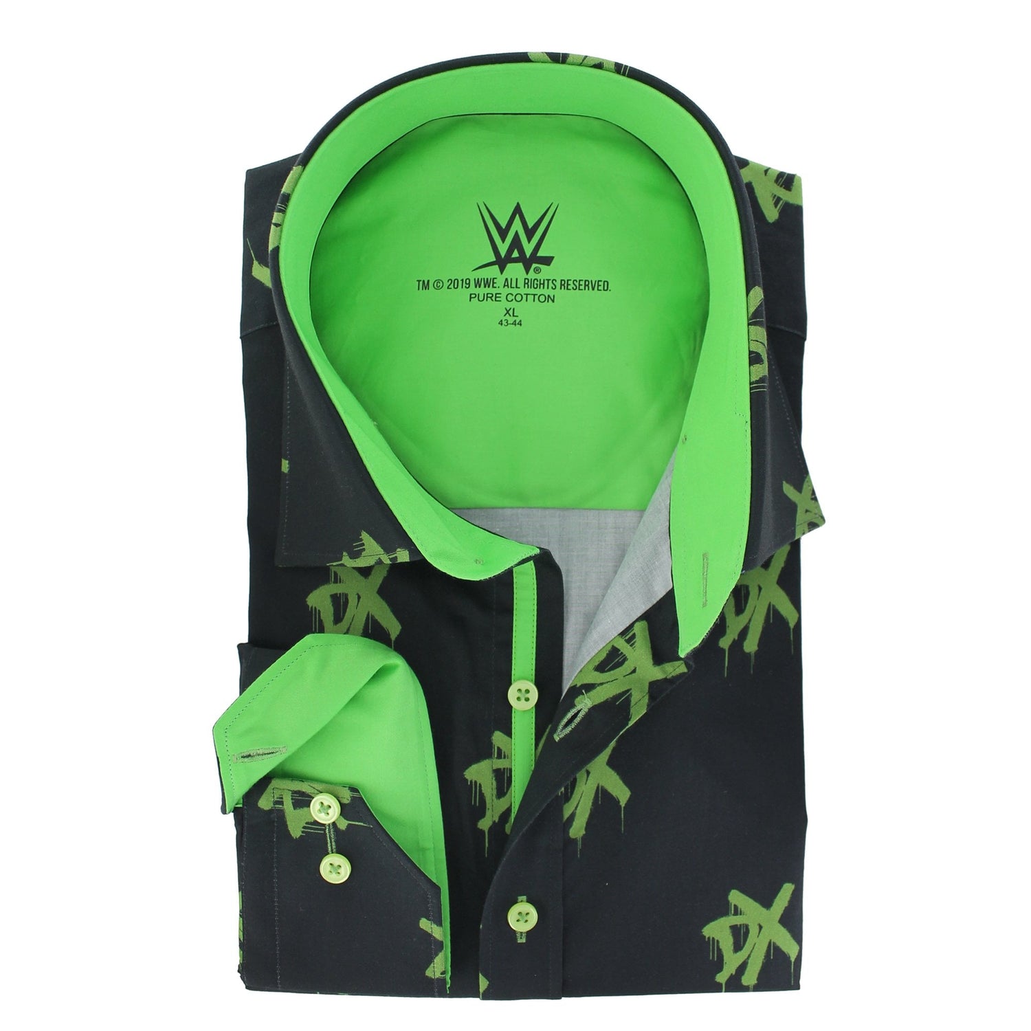 WWE: DX LOGO PRINT SHIRT – Premium Men's Patterned Shirt by Claudio Lugli | Bold Design, Tailored Fit, Best Printed Shirts