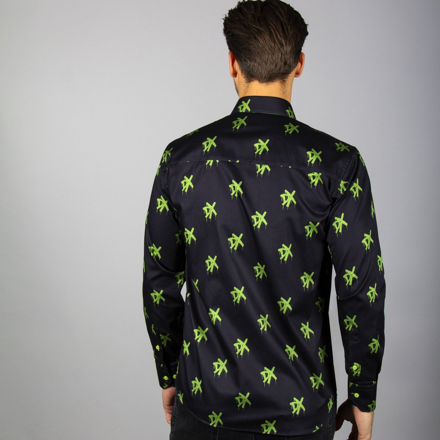 WWE: DX LOGO PRINT SHIRT – Premium Men's Patterned Shirt by Claudio Lugli | Bold Design, Tailored Fit, Best Printed Shirts