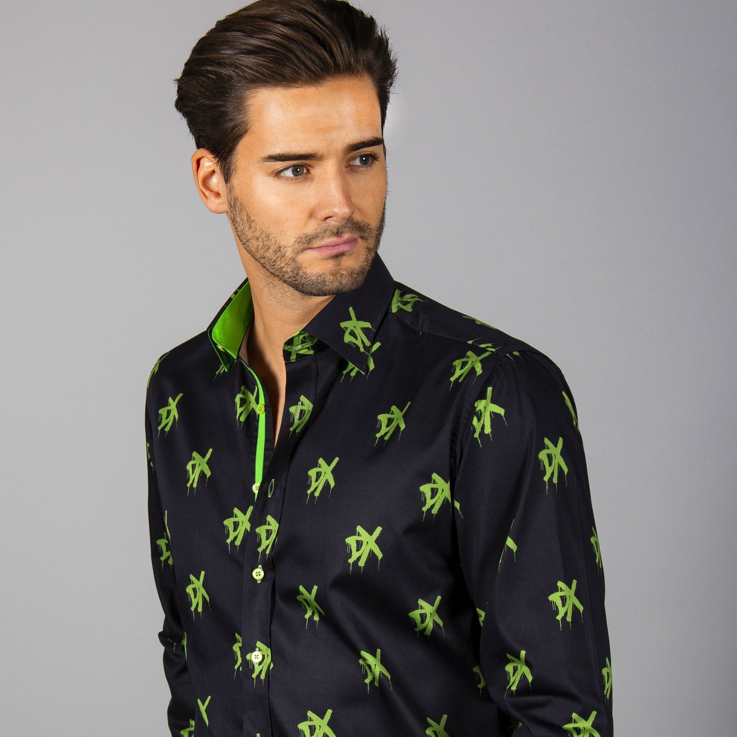 WWE: DX LOGO PRINT SHIRT – Premium Men's Patterned Shirt by Claudio Lugli | Bold Design, Tailored Fit, Best Printed Shirts