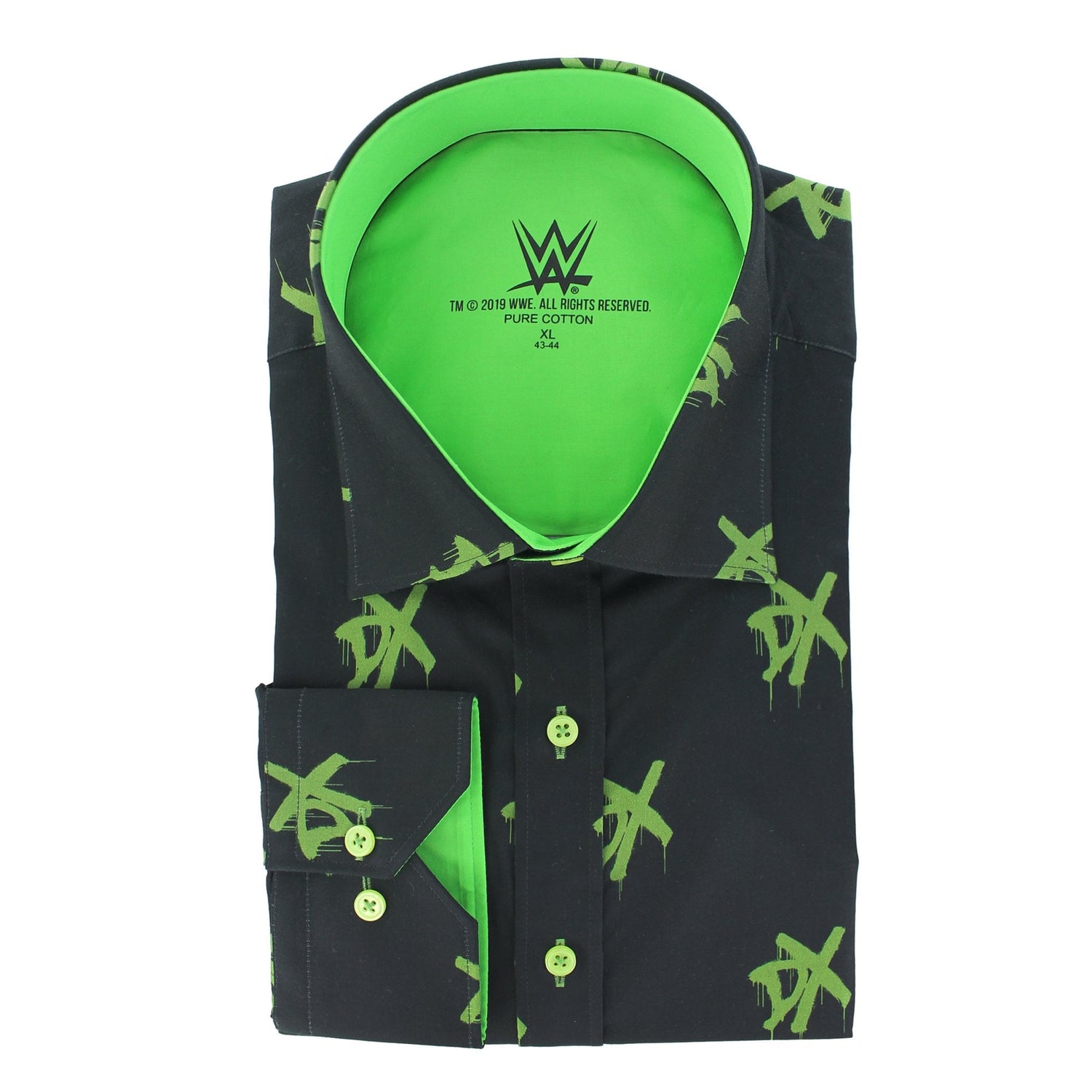 WWE: DX LOGO PRINT SHIRT – Premium Men's Patterned Shirt by Claudio Lugli | Bold Design, Tailored Fit, Best Printed Shirts