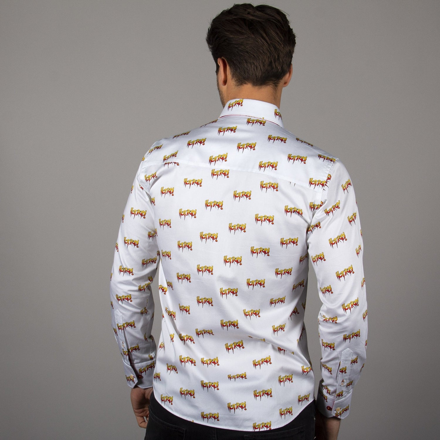 WWE: HOT ROD ROWDY RODDY PIPER PRINT SHIRT - Premium Men's Patterned Shirt by Claudio Lugli | Bold Design, Tailored Fit, Best Printed Shirts