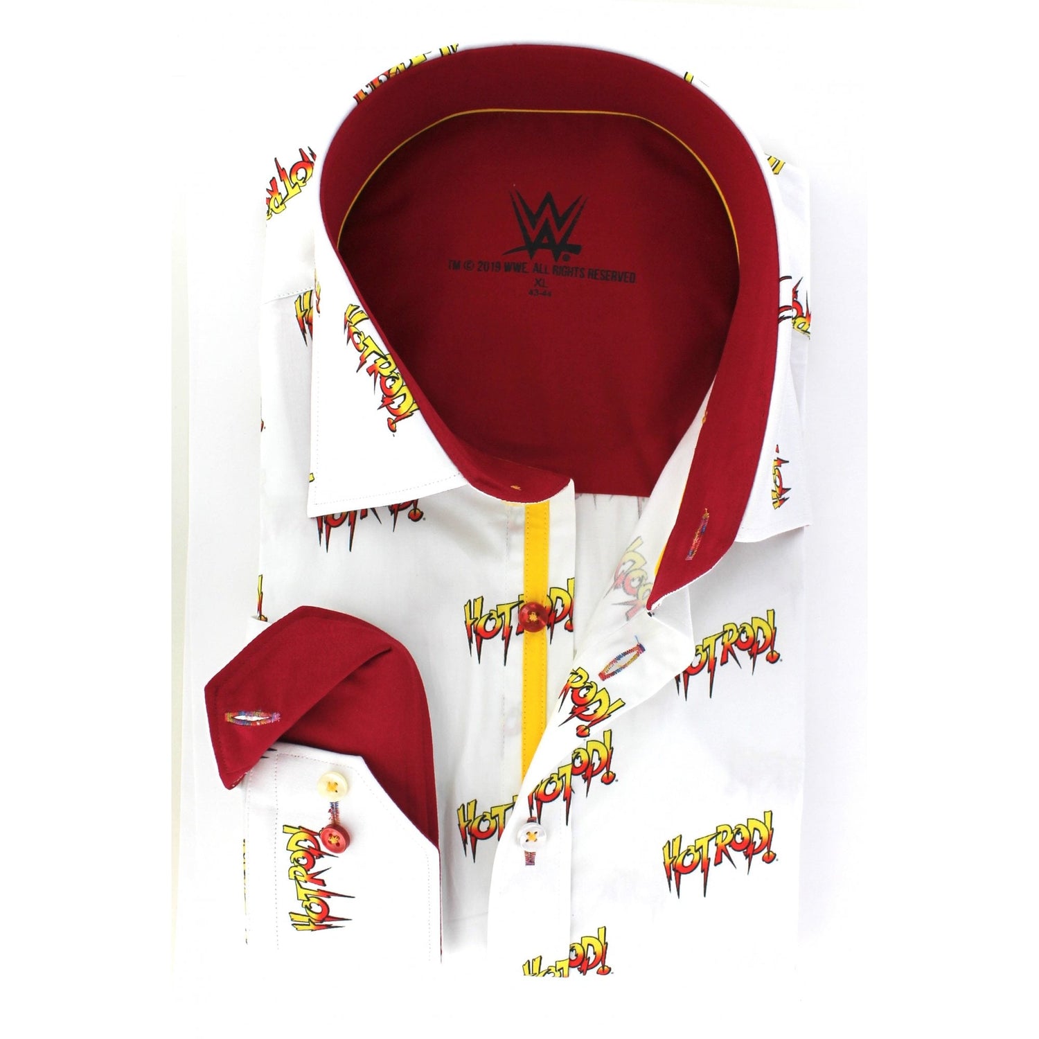 WWE: HOT ROD ROWDY RODDY PIPER PRINT SHIRT - Premium Men's Patterned Shirt by Claudio Lugli | Bold Design, Tailored Fit, Best Printed Shirts