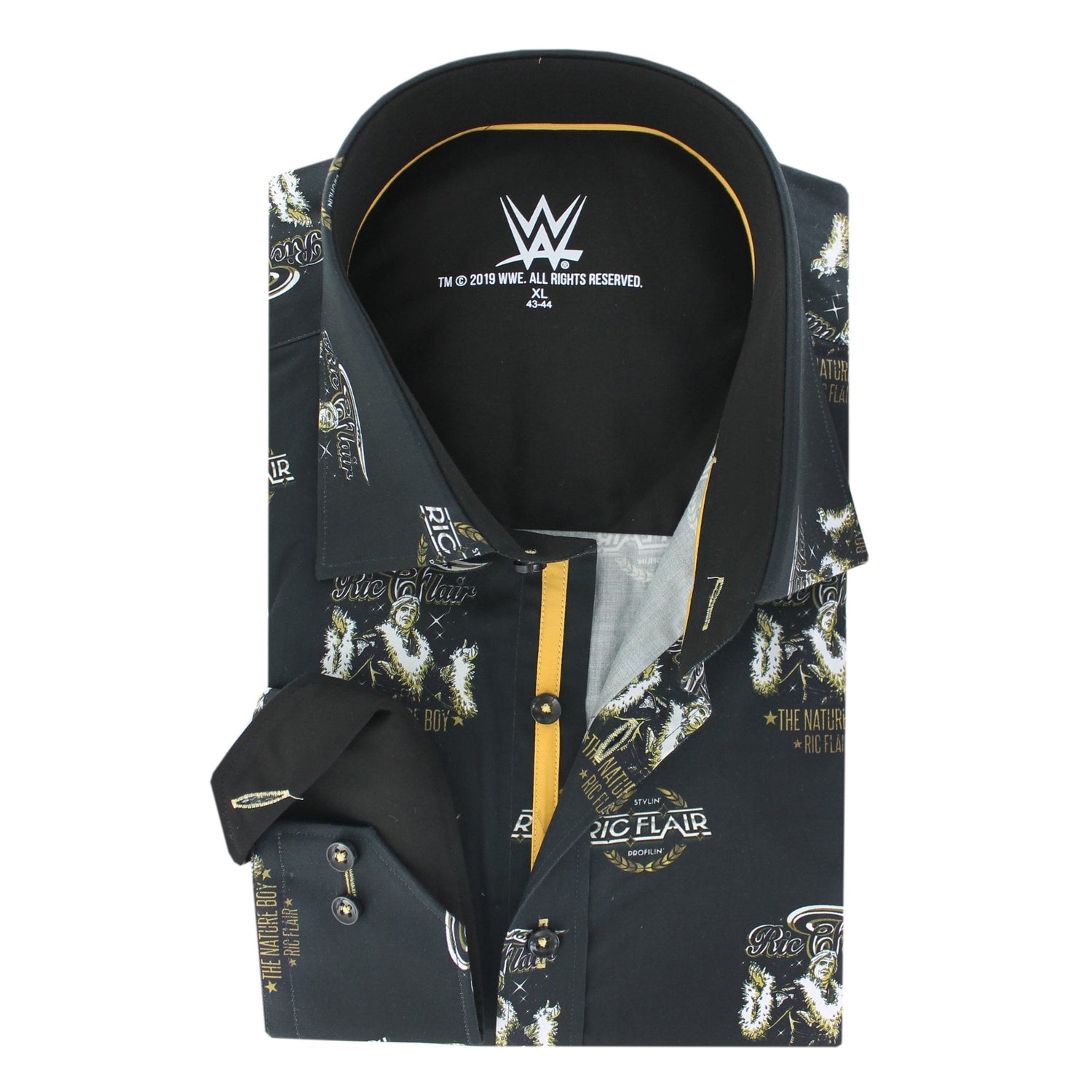 WWE: RIC FLAIR ICON PRINT SHIRT - Premium Men's Patterned Shirt by Claudio Lugli | Bold Design, Tailored Fit, Best Printed Shirts