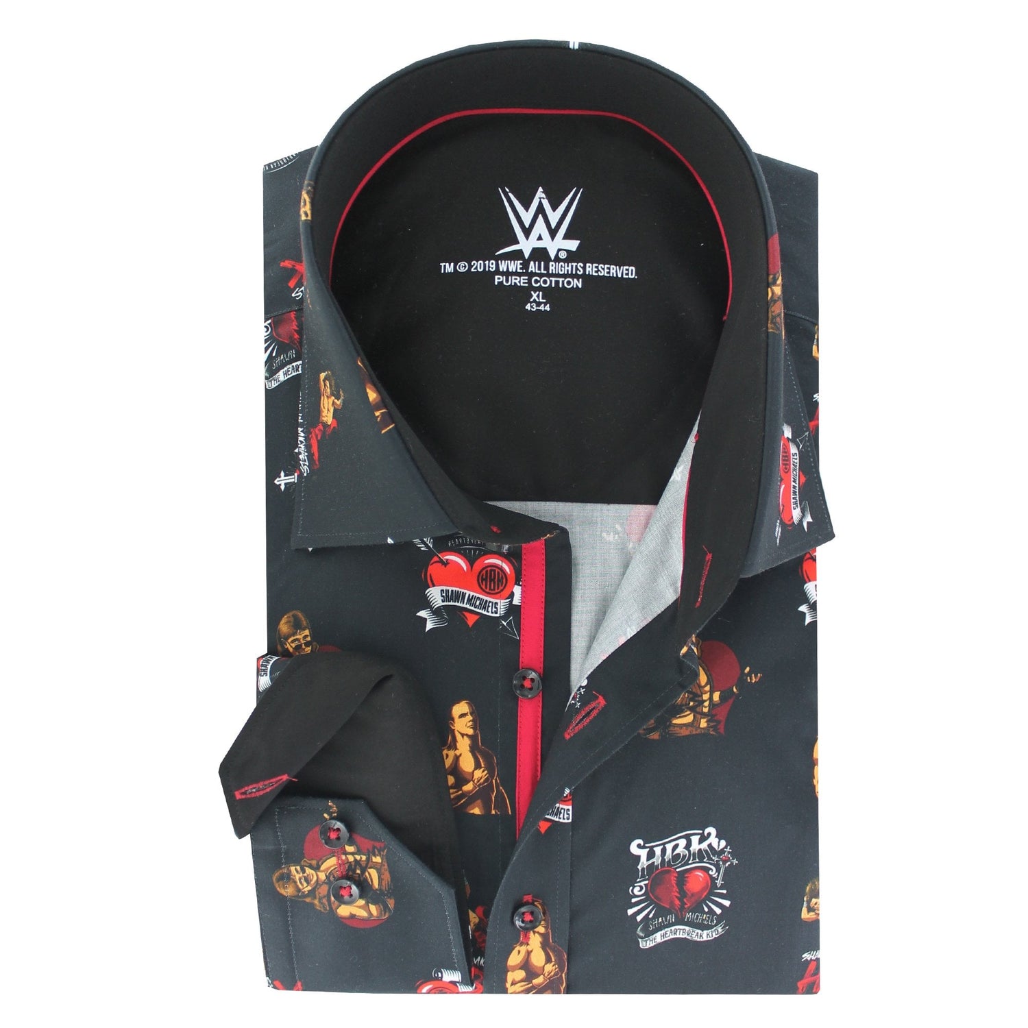 WWE: SHAWN MICHAELS ICON LOGO PRINT SHIRT – Premium Men's Patterned Shirt by Claudio Lugli | Bold Design, Tailored Fit, Best Printed Shirts