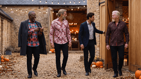 Halloween Wedding Guest Outfits for Men: Dark Prints That Work - Claudio Lugli Shirts