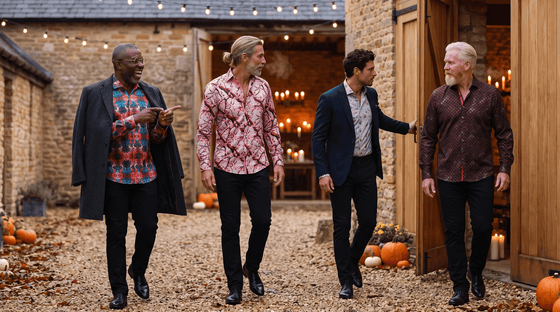 Halloween Wedding Guest Outfits for Men: Dark Prints That Work - Claudio Lugli Shirts