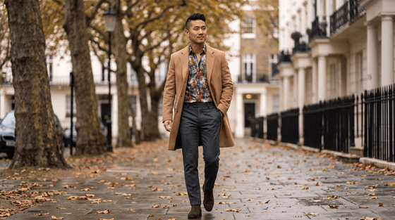 How to Wear a Printed Shirt in Autumn: Layering Under Coats, Blazers and Knitwear - Claudio Lugli Shirts