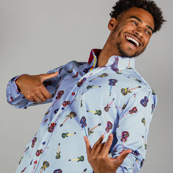 How to Wear Bold Prints on an Athletic or Broad Build - Claudio Lugli Shirts