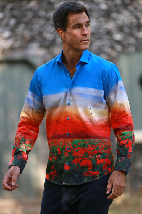 The Poppy Shirt: Wearing a Symbol of Remembrance - Claudio Lugli Shirts