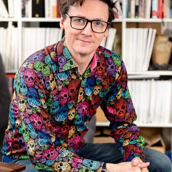 What Shirts Does Ed Byrne Wear on Mock the Week? The Claudio Lugli Story Behind the Camera & Skull Shirts - Claudio Lugli Shirts