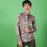 ELIZABETH FLORAL WOMENS PRINT SHIRT