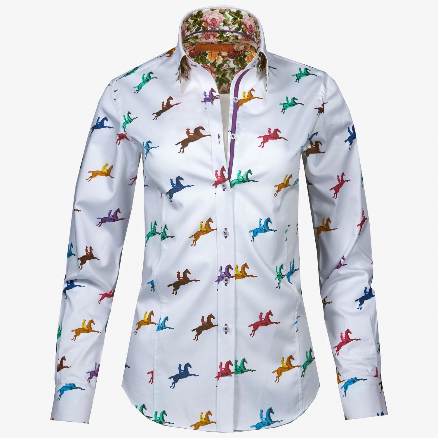 MULTICOLOUR HORSE WOMENS PRINT SHIRT