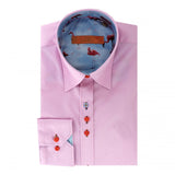 CLASSIC PINK WOMENS SHIRT WITH FLAMINGO INSERT