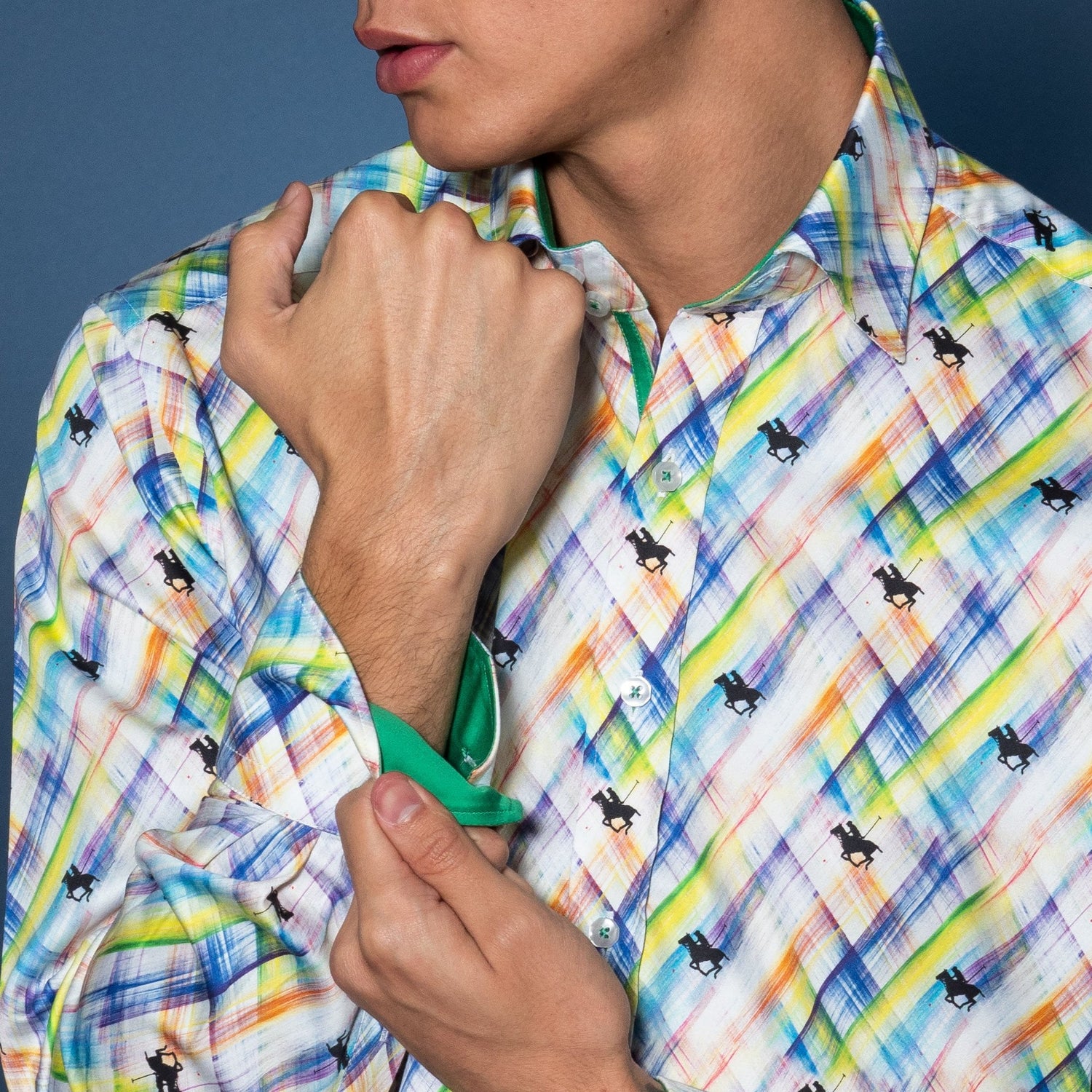 POLO RIDER PRINT SHIRT