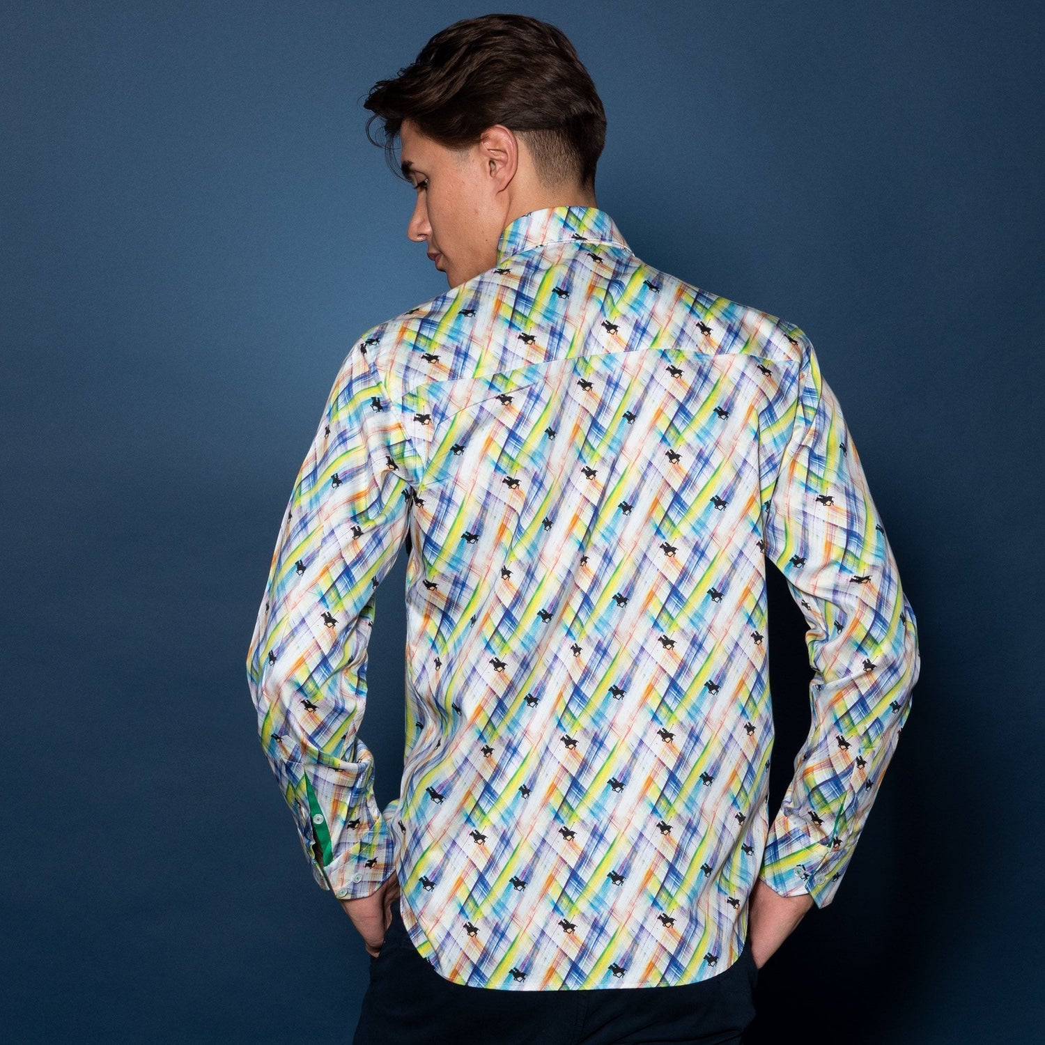 POLO RIDER PRINT SHIRT