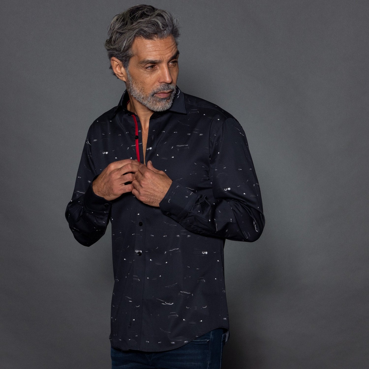 HEADLIGHT PRINT SHIRT - Premium Men's Patterned Shirt by Claudio Lugli | Bold Design, Tailored Fit, Best Printed Shirts