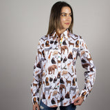 ANIMAL KINGDOM WOMENS PRNT SHIRT